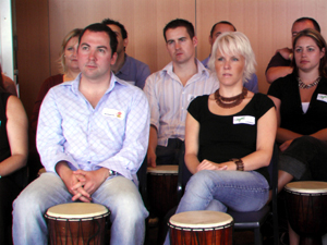 SHL staff conference taronga zoo centre sydney interactive drumming teambuilding